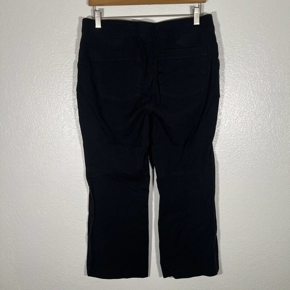 Spanx Polished Ankle Pants Women's Large Black Pull On High Rise Slim Classic - Picture 3 of 8